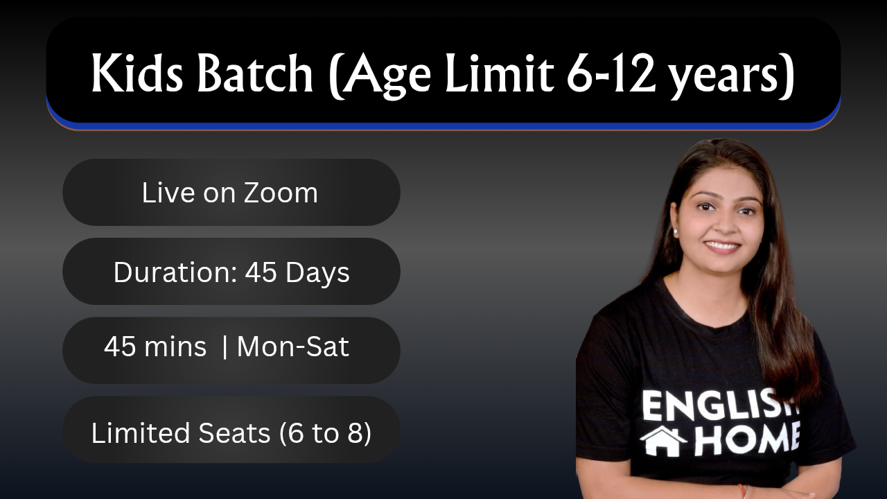 Kids Batch - Live (Age Limit 6-12 years)